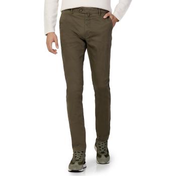 Borghese  Firenze - Pantalone Elegante Twill - Fit Slim  Nohavice Zelená