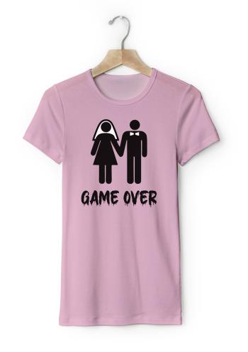 Personal Párové tričko dámské - Game Over Barva: Čierna, Velikost - dospělý: S