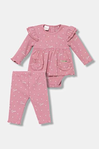 Sada pre bábätká Guess 2-pak ružová farba, S5YG10 KBZP4