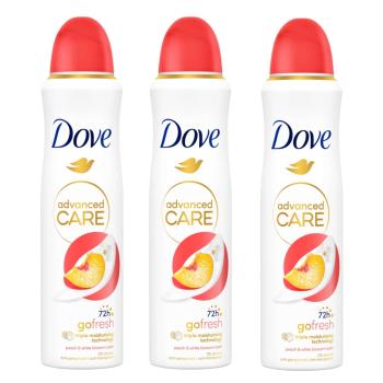 Dove Go Fresh női Dezodor Peach &amp; White blossom 3x150ml