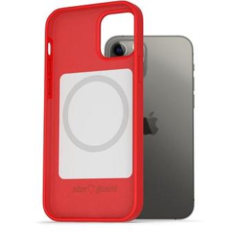 AlzaGuard Magsafe Silicone Case na iPhone 12 / 12 Pro červený (AGD-MFMS0001R)