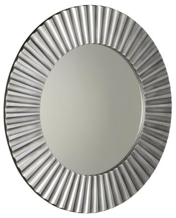 SAPHO - PRIDE guľaté zrkadlo v ráme priemer 90cm, strieborná PD902