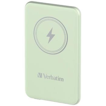 VERBATIM Powerbanka Charge &#39;n&#39; Go, Magnetická, 5000 mAh, USB-C, Zelená