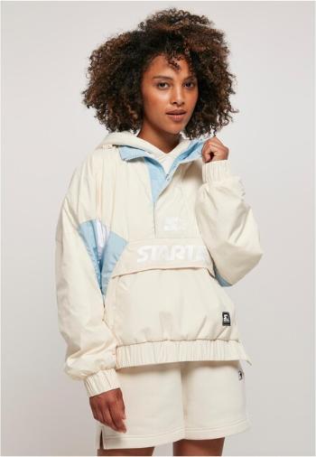 Ladies Starter Colorblock Halfzip Windbreaker palewhite/icewaterblue - M