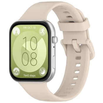 SILICONE Vymeniteľný remienok pre Huawei Watch Fit 4 / Fit 4 Pro IVORY WHITE