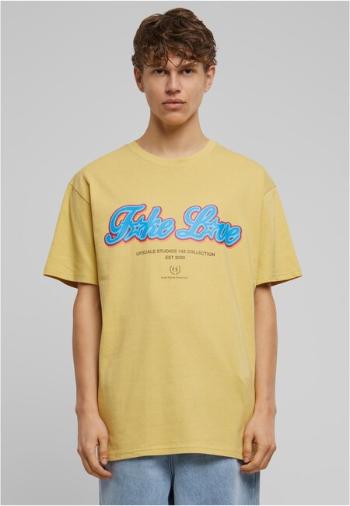 Mr. Tee F*ke L*ve Heavy Oversize Tee palemoss - S