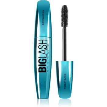 Makeup Revolution Big Lash Volume vízálló és tömegnövelő szempillaspirál árnyalat Black 8 ml