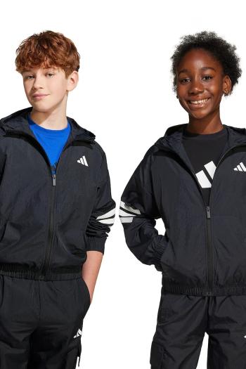 Detská bunda adidas čierna farba, JJ4791