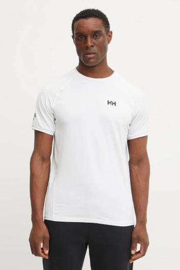 Tričko Helly Hansen HP OCEAN pánske, biela farba, s potlačou, 34418