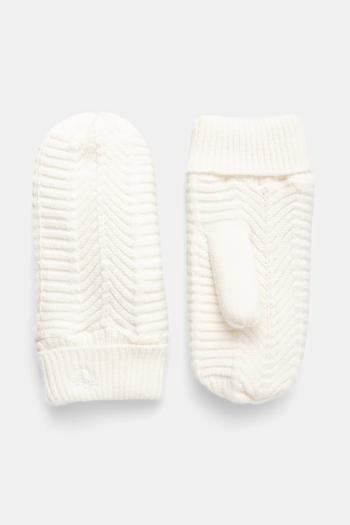 Rukavice United Colors of Benetton biela farba, 61LSDG00A