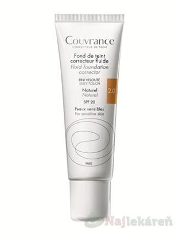 AVENE Couvrance Tekutý makeup SPF 20 prirodzený odtieň (2.0) 30ml