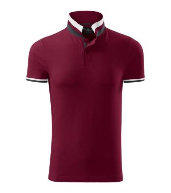 MALFINI Pánska polokošeľa Collar Up - Garnet | L