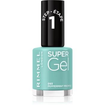 Rimmel Super Gel gélový lak na nechty bez použitia UV/LED lampy odtieň 093 Peppermint Promise 12 ml