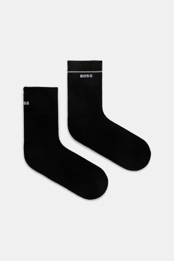 Ponožky BOSS 2-pak dámske, čierna farba, 50502113