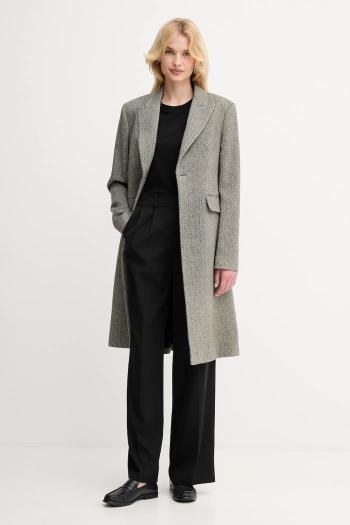 Vlnený kabát Polo Ralph Lauren čierna farba, 211966522