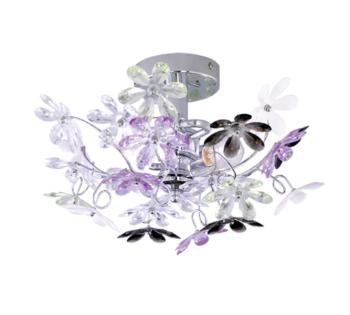 Nástenné svietidlo Reality Flower chróm R20012017