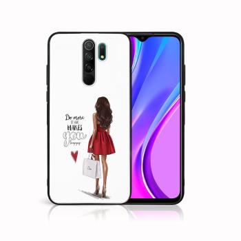 MY ART Silikónový obal Xiaomi Redmi 9 RED DRESS (137)