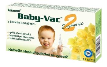 ARIANNA Baby-Vac 2 - odsávačka hlienov na vysávač s čistiacou kefkou, 1 ks