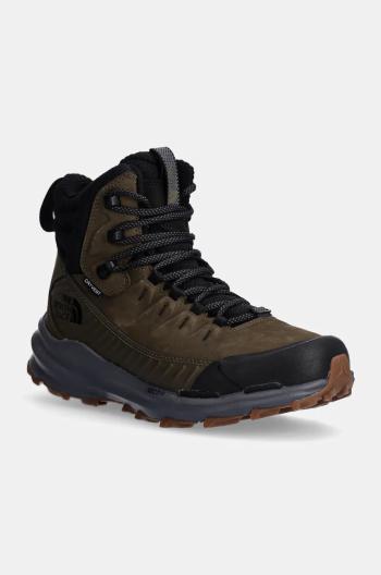 Topánky The North Face Vectiv Fastpack Insulated pánske, zelená farba, zateplené, NF0A8AEVWMB1