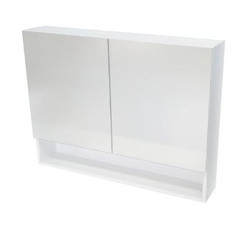 Zrkadlová skrinka Naturel Vario Dekor 90x68,6 cm lamino biela VARIOG90BI