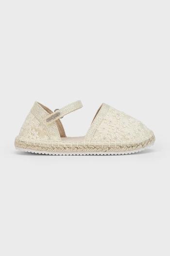 Detské espadrilky Mayoral zlatá farba, 45644