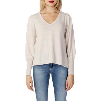 Only  MINA SEAWOOL L/S V-NECK PULLOVER KNT 15250886  Svetre Béžová