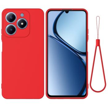 RUBBER Ochranný obal pre Realme C63 červený