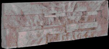 Obklad Vaspo kameň lámavý béžovo-hnedý 10,7x36 cm reliéfna V53004
