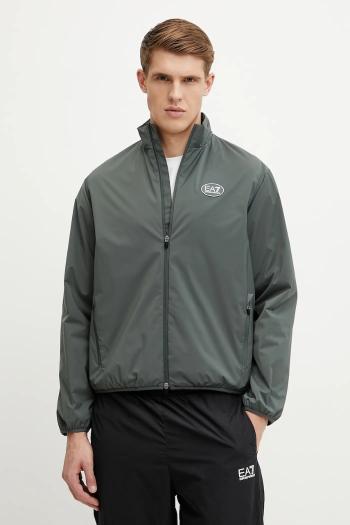 Bunda EA7 Emporio Armani pánska, zelená farba, prechodná, AF12953.7M000201