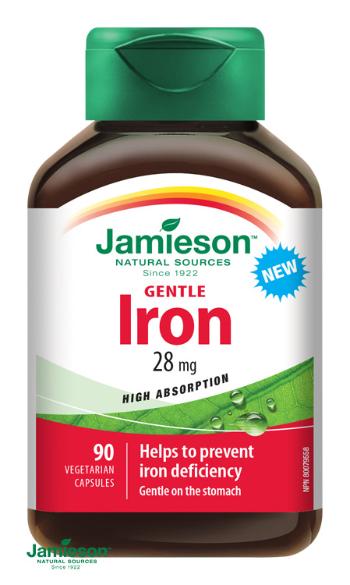 JAMIESON Iron Gentle 28 mg Komplex 90 kapsúl