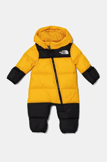 Detský páperový overal The North Face BABY 1996 RETRO NUPTSE ONE PIECE žltá farba, NF0A7WPF56P1
