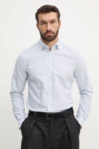 Bavlnená košeľa Joop! pánska, biela farba, regular, s golierom button-down, 30044861