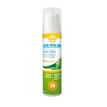 TOPVET Aloe vera opaľovacie mlieko SPF 30, 200 ml