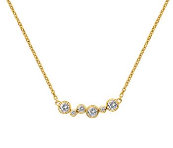 Hot Diamonds Pozlátený náhrdelník s diamantom Gemstone DN213