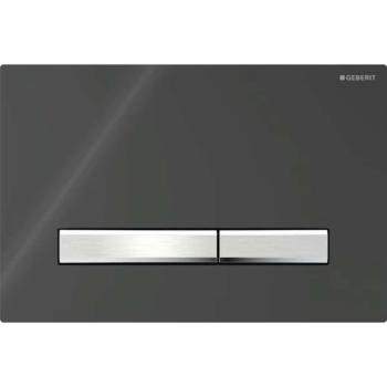 GEBERIT - Sigma50 Ovládacie tlačidlo splachovania, chróm/čierna 115.788.DW.2