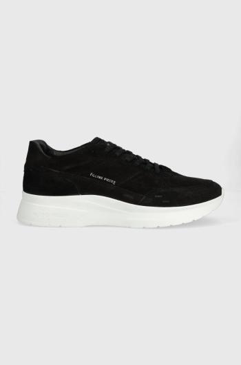 Semišové tenisky Filling Pieces Jet Runner čierna farba, 17127361861