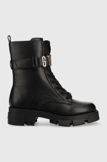 Workery Guess MADOX dámske, čierna farba, na plochom podpätku, FL8MDX ELE10