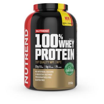 NUTREND 100 % Whey protein banán a jahoda 2250 g