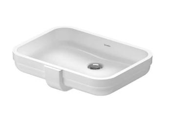 DURAVIT Soleil by Starck Umyvadlo 49x35 cm, zápustné, s přepadem, bez otvoru pro baterii, bílá 0397490060