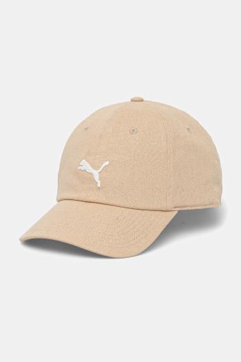 Šiltovka Puma béžová farba, jednofarebná, 25970