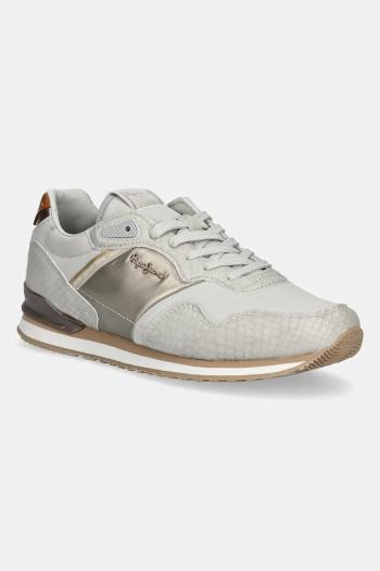 Tenisky Pepe Jeans LONDON MIX W dámske, šedá farba, PLS40044