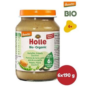 Holle Bio Zemiaky, hrášok a cuketa 6× 190 g (7640104957287)