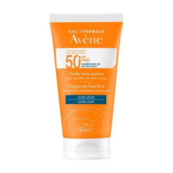 Avène Ochranný fluid pre citlivú, normálnu až zmiešanú pleť SPF 50+ (Fragrance-Free Fluid) 50 ml