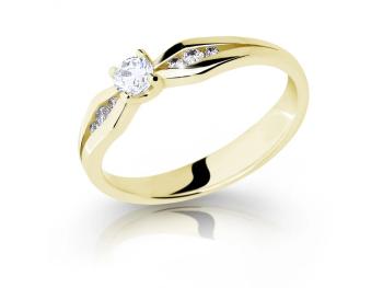 Cutie Diamonds Luxusný zásnubný prsteň zo žltého zlata s diamantmi DZ6878-2122-10-X-1 66 mm
