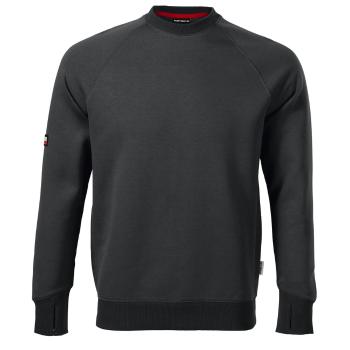 MALFINI Pánska mikina cez hlavu Vertex - Ebony gray | XL