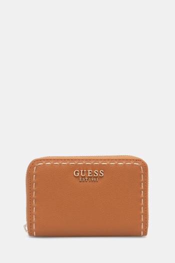 Peňaženka Guess NASTRA dámska, hnedá farba, SWBG96 37140