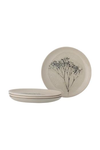 Sada dezertných tanierov Bloomingville Bea 22 x 2 cm 4-pak béžová farba
