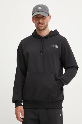 Mikina The North Face Hood Logo pánska, čierna farba, s kapucňou, jednofarebná, NF0A89EJJK31