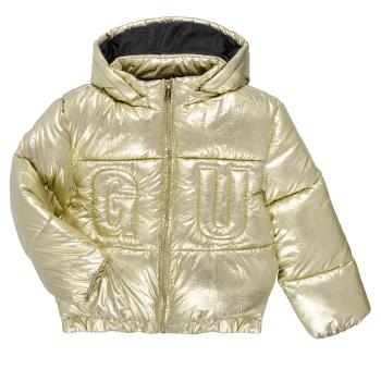 Guess  HOODED LS PADDED PUFFER  Bundy Zlatá