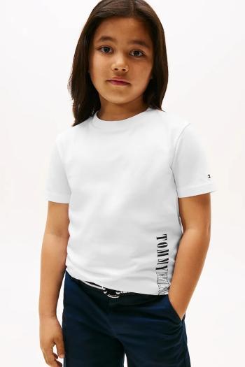 Tričko Tommy Hilfiger biela farba, KB0KB09870